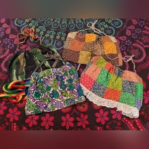 Bundle Of 4 Halter Crop Tops